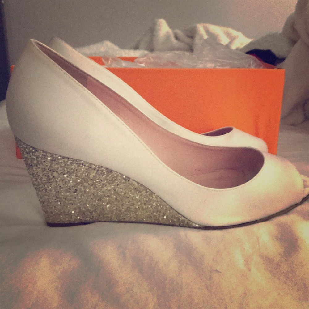 Kate Spade Wedding wedges heels 9